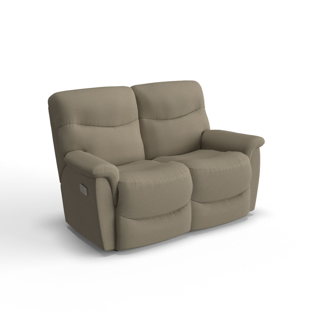 James Power Reclining Loveseat w/ Headrest